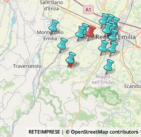 Mappa 42020 Quattro Castella RE, Italia (8.60824)