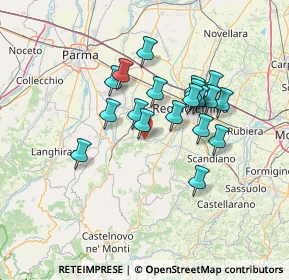 Mappa 42020 Quattro Castella RE, Italia (11.5415)
