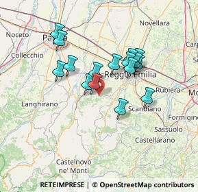Mappa 42020 Quattro Castella RE, Italia (11.44313)