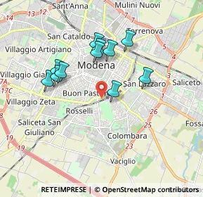 Mappa Via Piero Gobetti, 41124 Modena MO, Italia (1.61909)