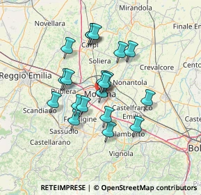 Mappa Via Piero Gobetti, 41124 Modena MO, Italia (11.273)