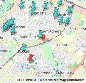 Mappa Via Piero Gobetti, 41124 Modena MO, Italia (1.4135)