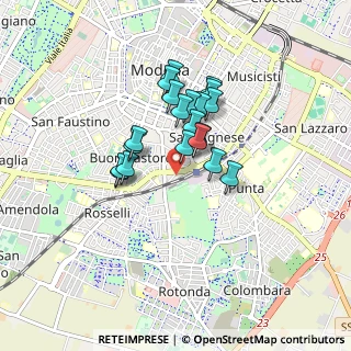 Mappa Via Piero Gobetti, 41124 Modena MO, Italia (0.637)