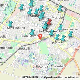 Mappa Via Piero Gobetti, 41124 Modena MO, Italia (1.136)