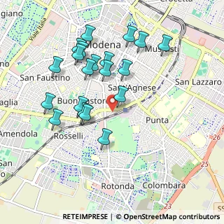 Mappa Via Piero Gobetti, 41124 Modena MO, Italia (0.9585)