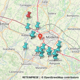 Mappa Str. Borelle, 41126 Modena MO, Italia (7.52118)