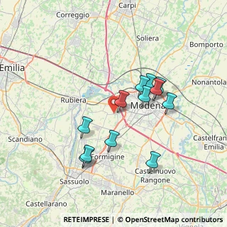 Mappa Strada Borelle, 41126 Modena MO, Italia (6.55833)