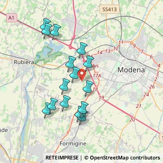 Mappa Strada Borelle, 41126 Modena MO, Italia (3.70533)
