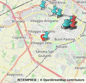 Mappa Via delle Costellazioni, 41126 Modena MO, Italia (2.53278)