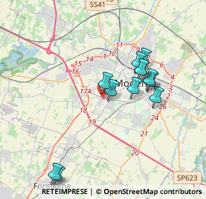 Mappa Via delle Costellazioni, 41126 Modena MO, Italia (4.31929)