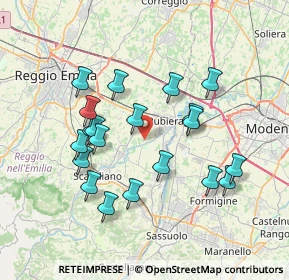 Mappa Via Madonna di Corticella, 42122 Reggio nell'Emilia RE, Italia (7.058)