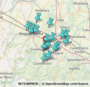 Mappa Via Madonna di Corticella, 42122 Reggio nell'Emilia RE, Italia (9.8515)