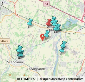 Mappa Via Madonna di Corticella, 42122 Reggio nell'Emilia RE, Italia (3.71077)