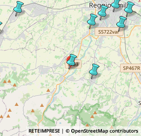 Mappa Via G di Vittorio 42 Forche di Puianello, 42020 Puianello RE, Italia (6.68667)