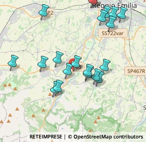 Mappa Via G di Vittorio 42 Forche di Puianello, 42020 Puianello RE, Italia (4.215)