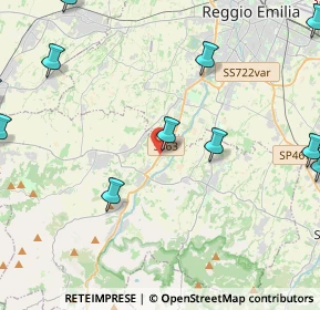 Mappa Via G di Vittorio 42 Forche di Puianello, 42020 Puianello RE, Italia (6.12727)