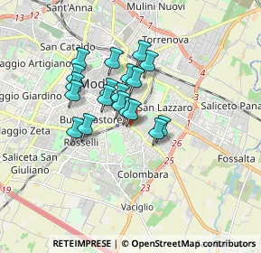 Mappa Via Imperia, 41125 Modena MO, Italia (1.24579)