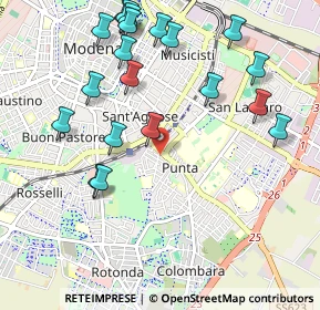 Mappa Via Imperia, 41125 Modena MO, Italia (1.1765)