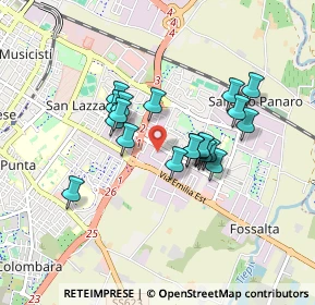 Mappa Via Pietro Cavalli, 41122 Modena MO, Italia (0.6975)
