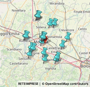 Mappa Via Pietro Cavalli, 41122 Modena MO, Italia (11.832)