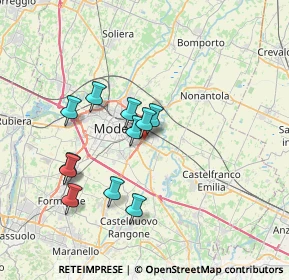 Mappa Via Pietro Cavalli, 41122 Modena MO, Italia (6.35182)