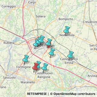 Mappa Via Pietro Cavalli, 41122 Modena MO, Italia (6.44636)