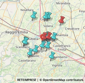 Mappa Via Giacomo Costantino Beltrami, 41126 Modena MO, Italia (10.90267)