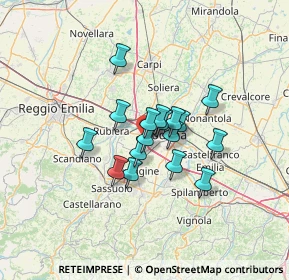 Mappa Via Giacomo Costantino Beltrami, 41126 Modena MO, Italia (8.86647)