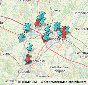 Mappa Via Giacomo Costantino Beltrami, 41126 Modena MO, Italia (6.469)