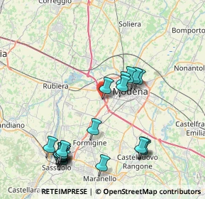 Mappa Via Giacomo Costantino Beltrami, 41126 Modena MO, Italia (9.025)