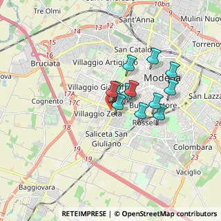 Mappa Via Bartolomeo Avanzini, 41126 Modena MO, Italia (1.28417)
