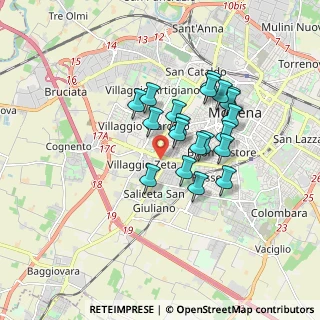 Mappa Via Bartolomeo Avanzini, 41126 Modena MO, Italia (1.39)