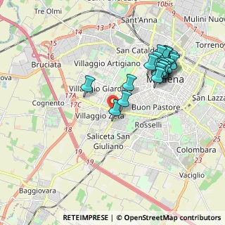 Mappa Via Bartolomeo Avanzini, 41126 Modena MO, Italia (1.9475)