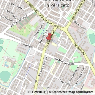 Mappa Via Cappuccini, 12, 40017 San Giovanni in Persiceto BO, Italia, 40017 San Giovanni in Persiceto, Bologna (Emilia Romagna)