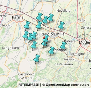Mappa Via Goya, 42020 Quattro Castella RE, Italia (10.89)
