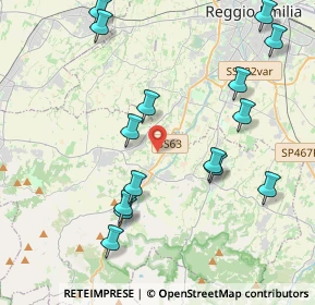 Mappa Via Goya, 42020 Quattro Castella RE, Italia (4.626)