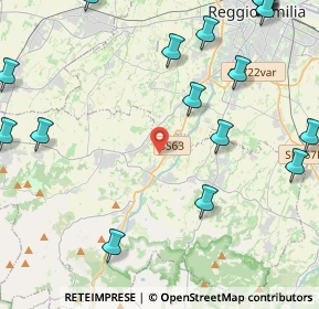 Mappa Via Goya, 42020 Quattro Castella RE, Italia (6.5835)