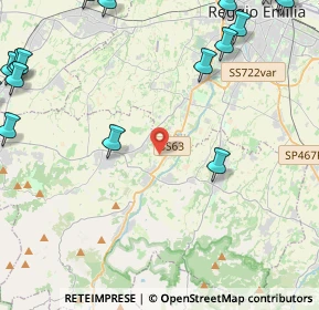 Mappa Via Goya, 42020 Quattro Castella RE, Italia (7.2755)