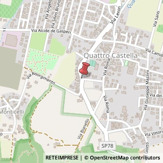 Mappa Via Guglielmo Marconi,  44, 42020 Quattro Castella, Reggio nell'Emilia (Emilia Romagna)