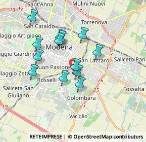 Mappa Via Fossoli, 41125 Modena MO, Italia (1.56923)