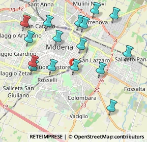 Mappa Via Fossoli, 41125 Modena MO, Italia (2.21)