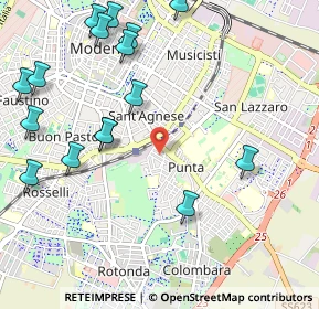 Mappa Via Fossoli, 41125 Modena MO, Italia (1.3175)