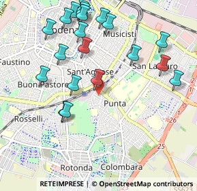 Mappa Via Fossoli, 41125 Modena MO, Italia (1.16)