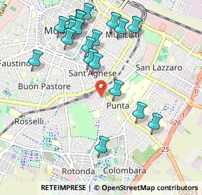 Mappa Via Fossoli, 41125 Modena MO, Italia (1.1025)