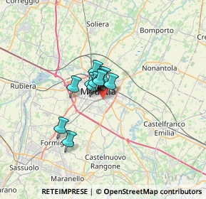 Mappa Via Fossoli, 41125 Modena MO, Italia (3.42417)