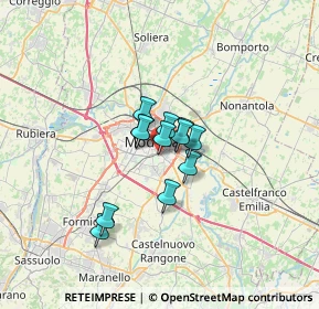 Mappa Via Fossoli, 41125 Modena MO, Italia (3.81083)