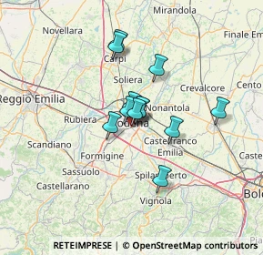 Mappa Via Fossoli, 41125 Modena MO, Italia (8.71417)