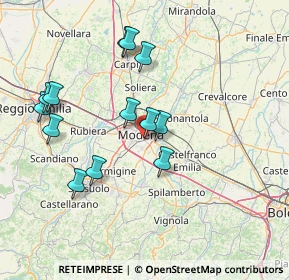 Mappa Via Fossoli, 41125 Modena MO, Italia (14.79231)