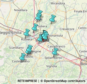 Mappa Via Fossoli, 41125 Modena MO, Italia (10.23571)