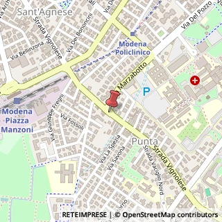 Mappa Strada Vignolese,  406, 41100 Modena, Modena (Emilia Romagna)